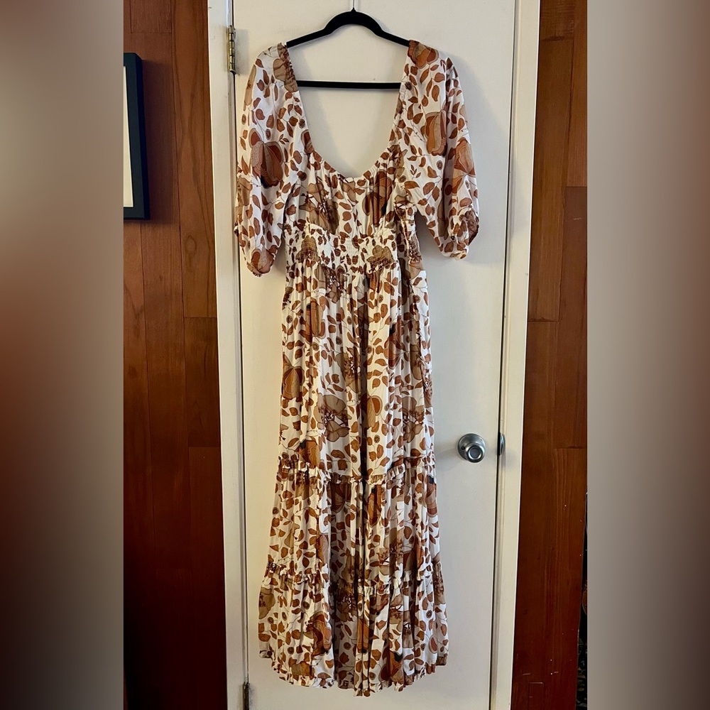 Anthropologie Tiered Floral Maxi Dress - Picture 7 of 7